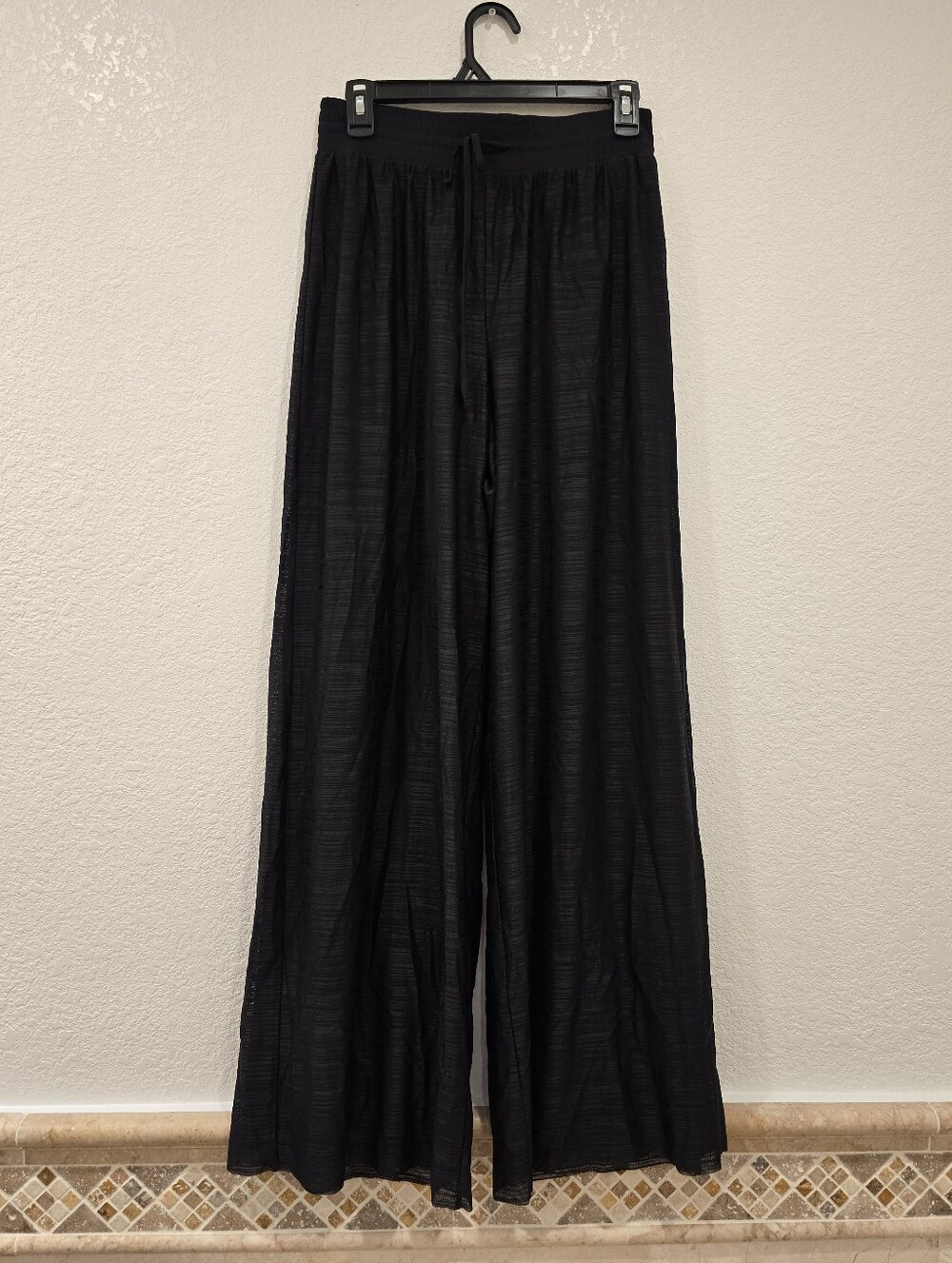Lululemon Wide Leg Pants Black Double Layer Black